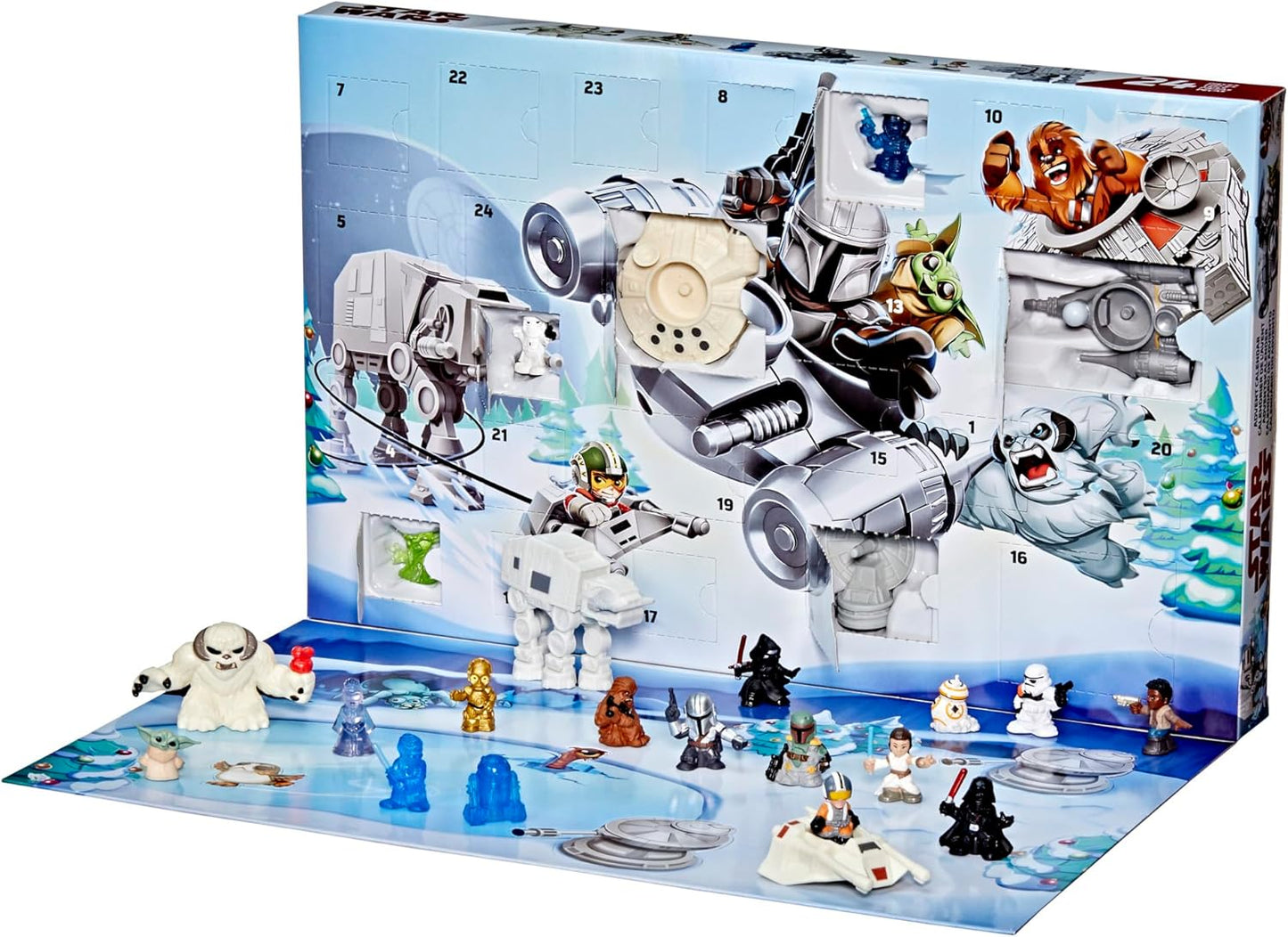 Star Wars (Hasbro) - Calendario de Adviento Micro Force – 24 sorpresas con mini figuras y vehículos