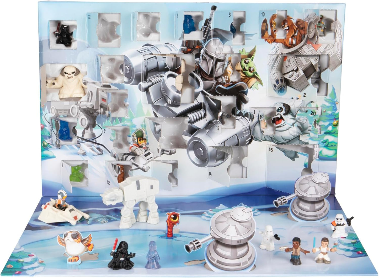 Star Wars (Hasbro) - Calendario de Adviento Micro Force – 24 sorpresas con mini figuras y vehículos