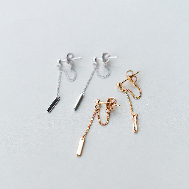 Aretes Chain Loop (plata 925) [prt-127]