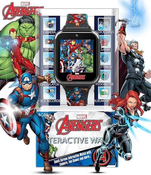 Marvel Avengers – Reloj Inteligente para Niños con Pantalla Táctil, Cámara, Juegos y Podómetro