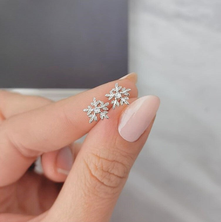 Aretes Copito de Invierno (plata 925) [prt-125]