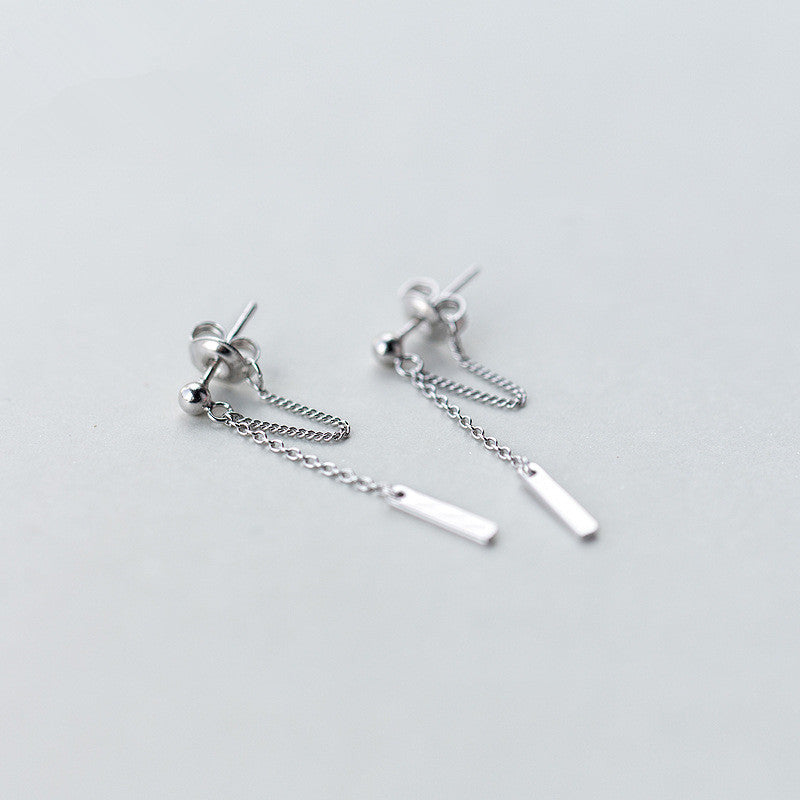 Aretes Chain Loop (plata 925) [prt-127]