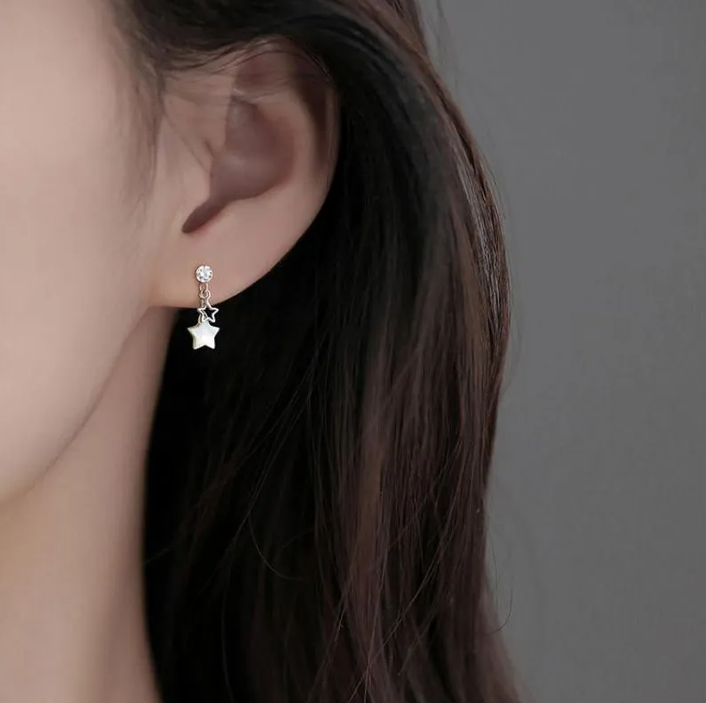 Aretes Brillo Estrellado (plata 925) [prt-87]