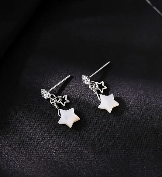 Aretes Brillo Estrellado (plata 925) [prt-87]