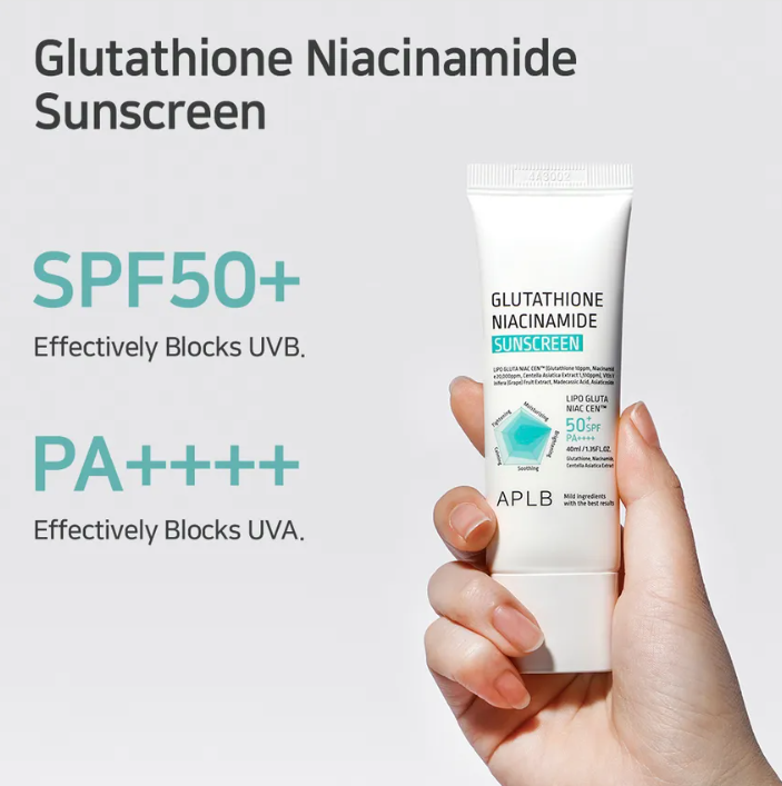 APLB Protector Solar con Glutatión y Niacinamida SPF50+ PA++++ [prt-245]