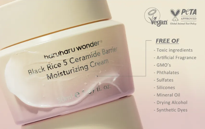 Haruharu Wonder Black Rice 5 Ceramide Barrier Moisturizing Cream – Crema Hidratante Vegana con Ceramidas [prt-247]