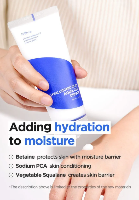 Isntree Hyaluronic Acid Aqua Gel Cream - Crema en Gel Hidratante con 5 Ácidos Hialurónicos – Hidratación Ligera para Piel Grasa y Mixta [prt-249]