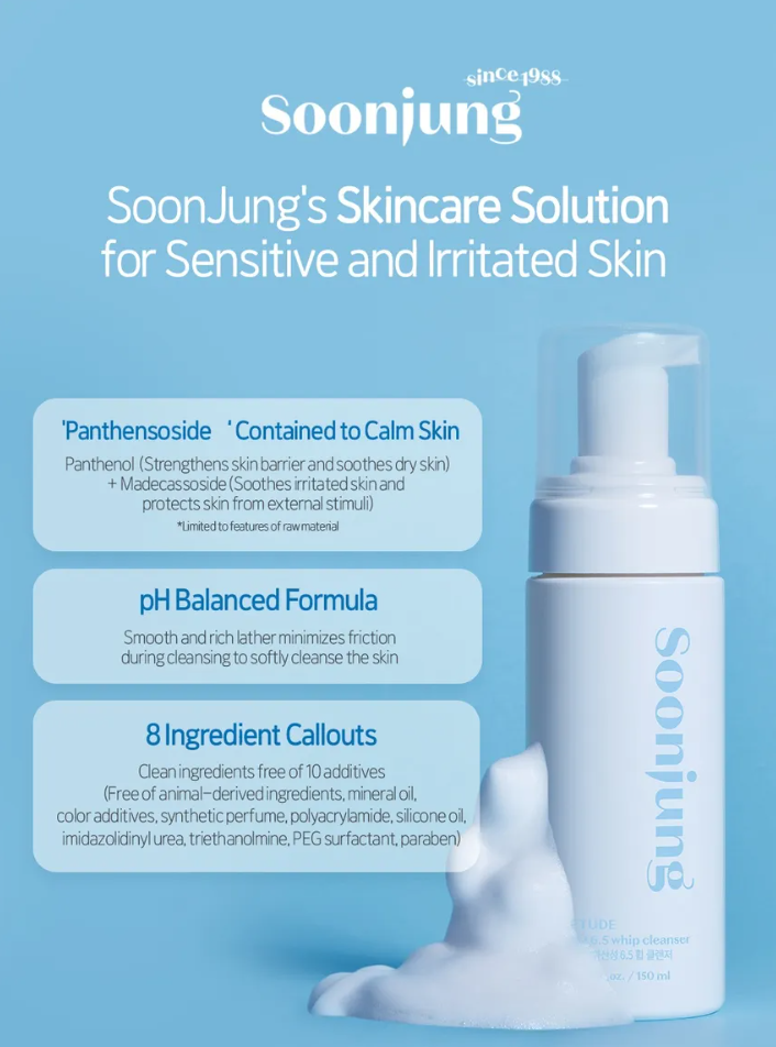 ETUDE – Soon Jung Whip Cleanser - Limpiador (150ml)