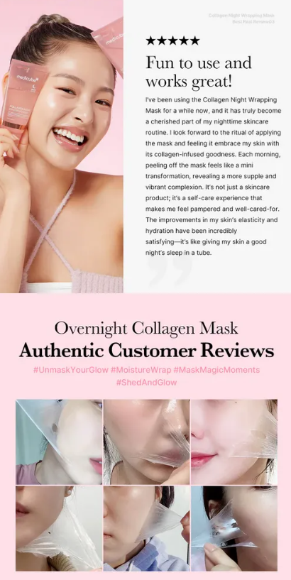 Medicube – Mascarilla Envolvente Nocturna de Colágeno (Collagen Night Wrapping Mask)