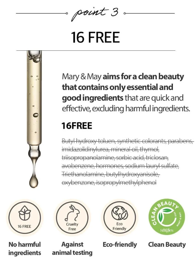 Mary&May – Sérum Facial 6 Peptide Complex | Firmeza, Hidratación y Anti-Edad
