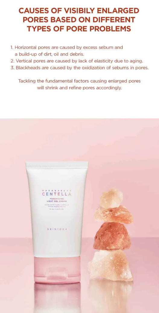 SKIN1004 Madagascar Centella Poremizing Light Gel Cream – Crema Gel Hidratante Ligera Minimizadora de Poros