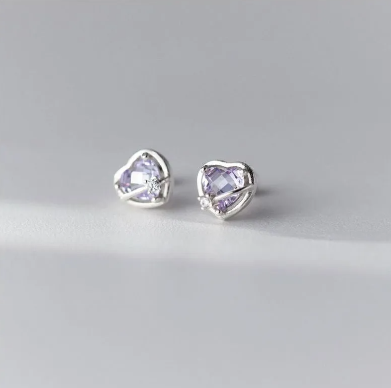 Aretes Corazón Sweetheart Glow (plata 925) [prt-84]