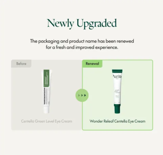 Purito SEOUL - Wonder Releaf Centella Eye Cream (30ml) – Contorno de ojos calmante con péptidos e hidratación profunda