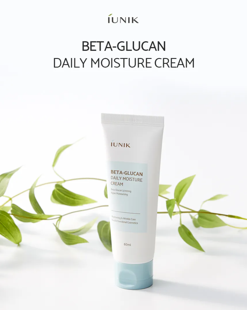 iUNIK Beta-Glucan Daily Moisture Cream (60ml) – Crema hidratante reparadora y calmante