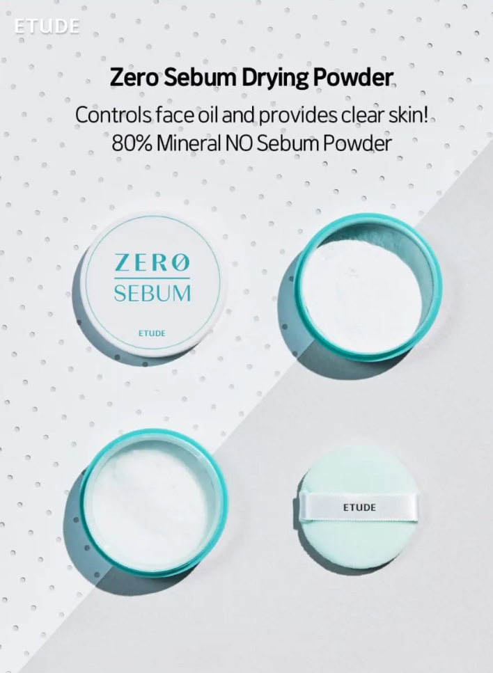 ETUDE Zero Sebum Drying Powder (4g) – Polvo Matificante Control Sebo