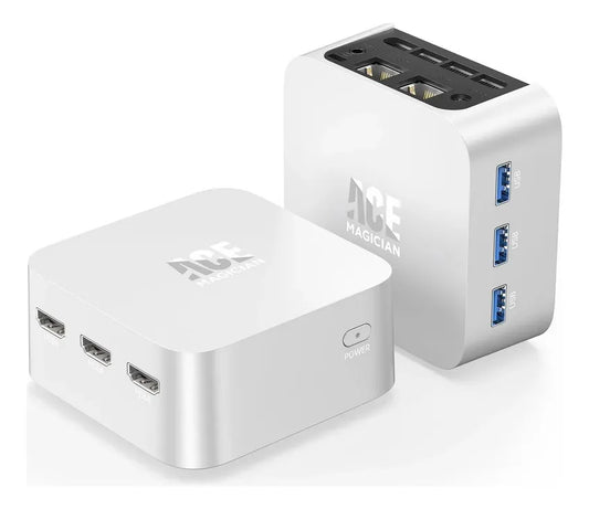 Mini PC AceMagician T8Plus – Intel N100 · 12 GB · 256 GB SSD · Win 11  - Gris [prt-187]