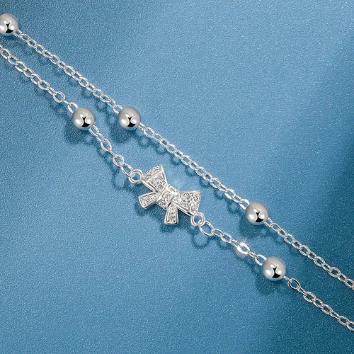 Pulsera Lazo Glow (plata 925) [prt-146]