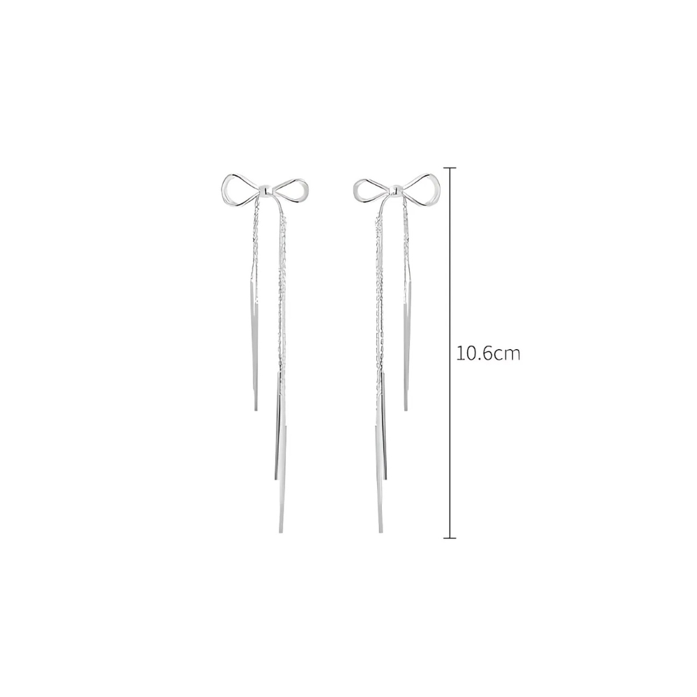 Aretes Lazo Brillante (plata 925) [prt-76]