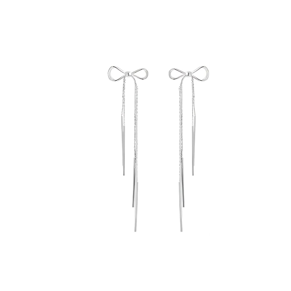Aretes Lazo Brillante (plata 925) [prt-76]