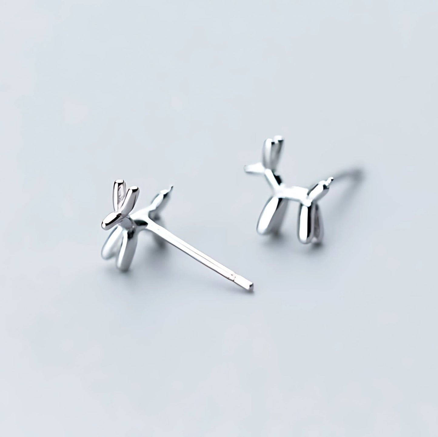 Aretes Perro Globito (plata 925) [prt-108]