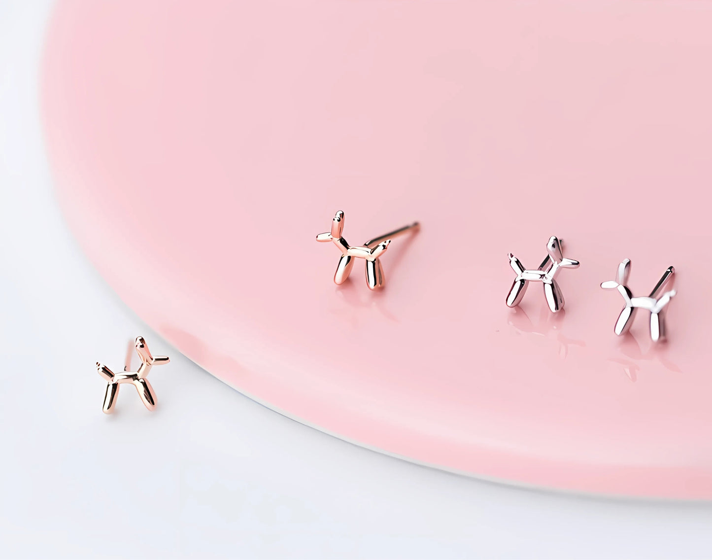 Aretes Perro Globito (plata 925) [prt-108]