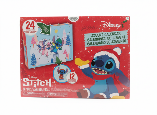 Disney Just Play – Calendario de Adviento de Stitch con 24 Sorpresas y Figuras Coleccionables