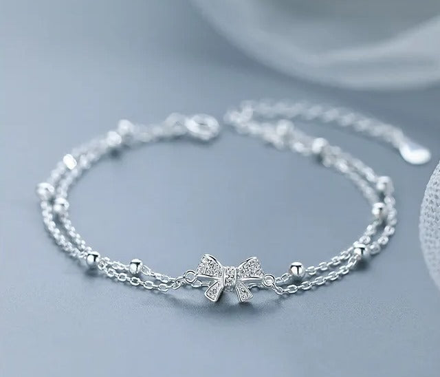 Pulsera Lazo Glow (plata 925) [prt-146]