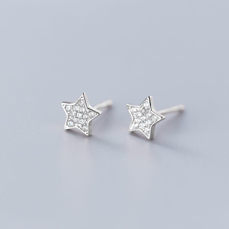 Aretes Estrella Glow (plata 925) [prt-119]