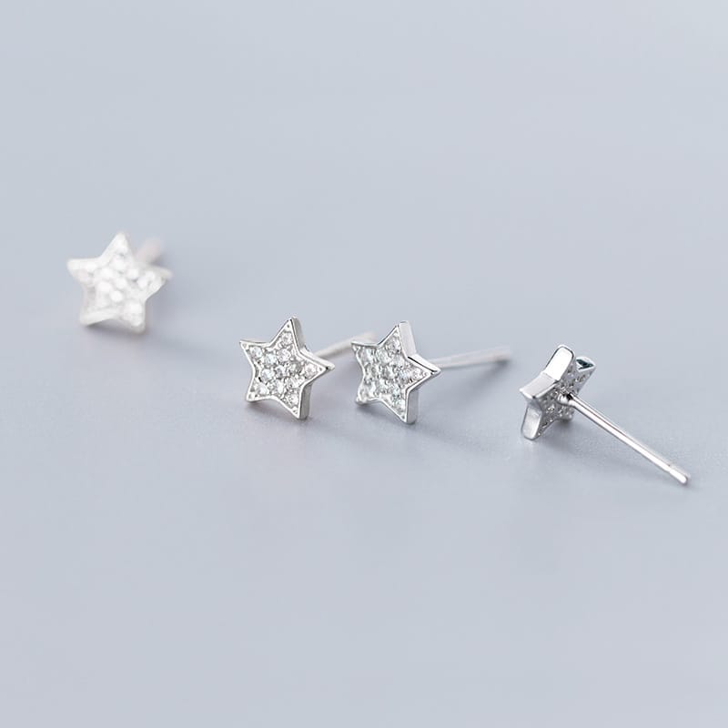 Aretes Estrella Glow (plata 925) [prt-119]