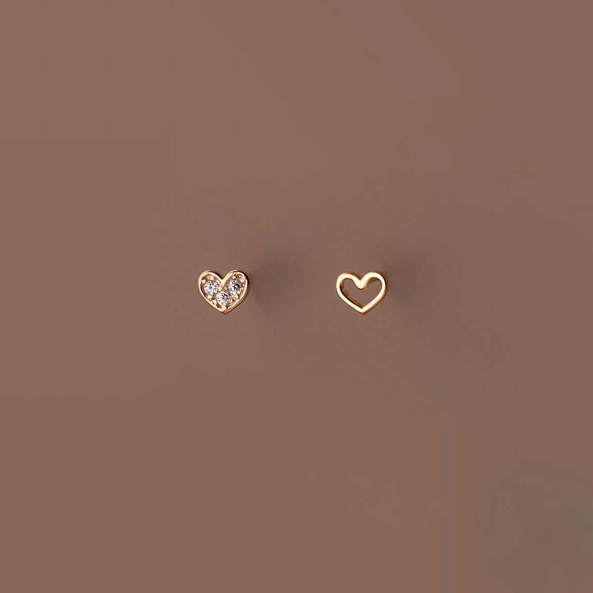 Aretes Glowing Hearts (plata 925) [prt-124]