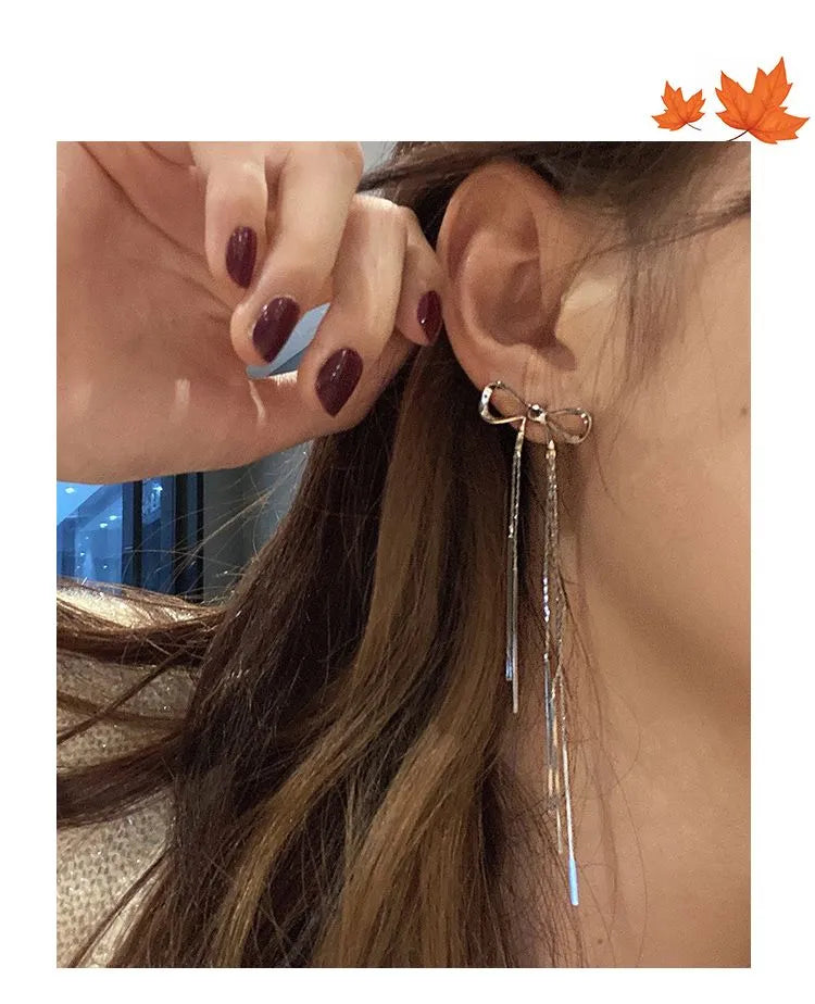 Aretes Lazo Brillante (plata 925) [prt-76]