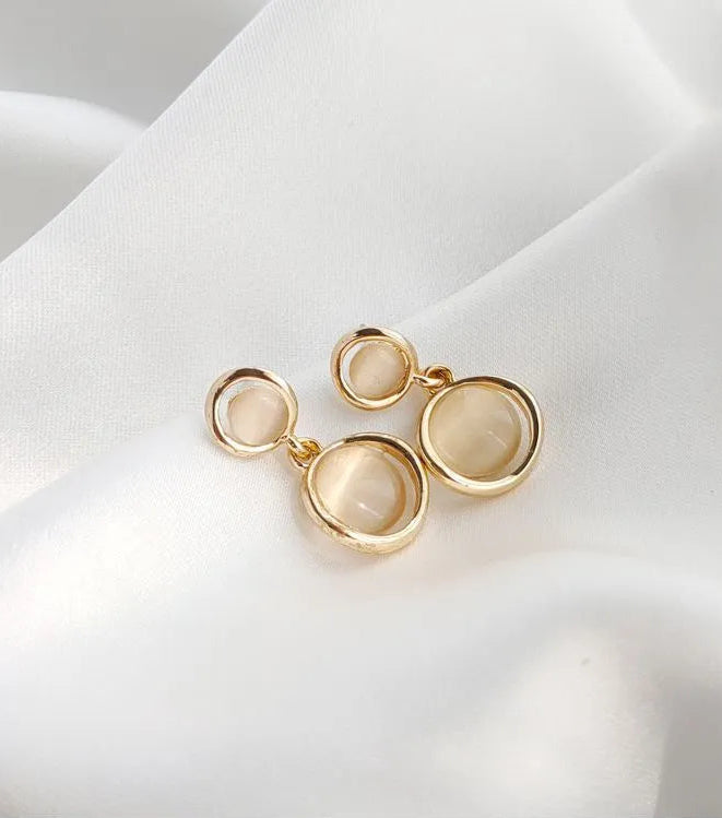 Aretes Cats Eye Dorado [prt-79]