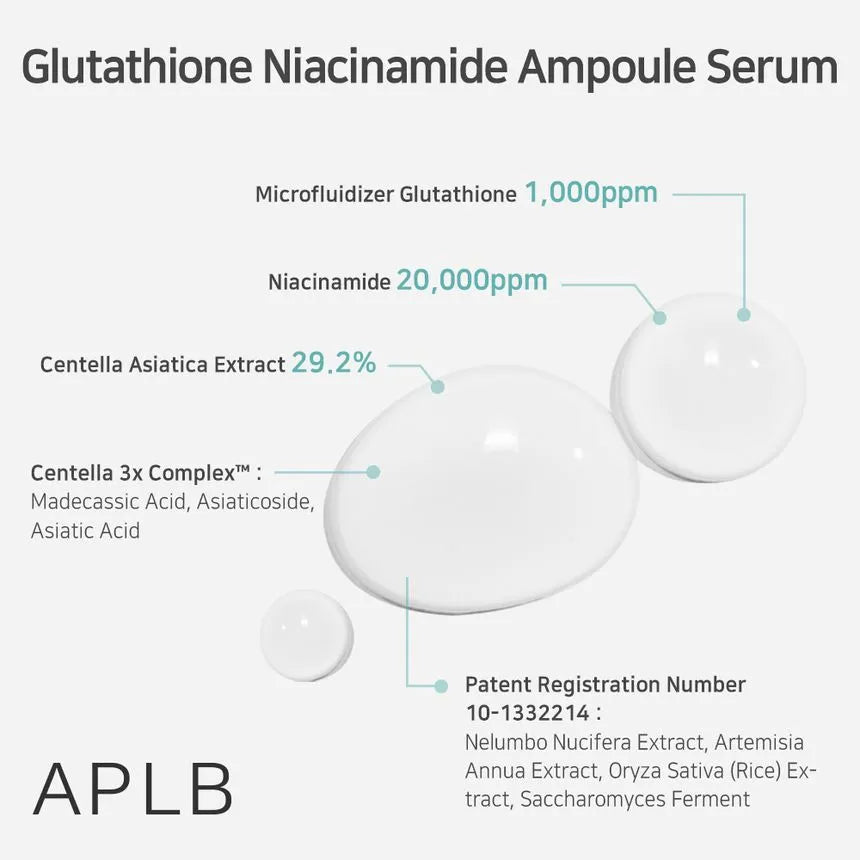 APLB Ampoule Serum 40ml - Ampolla Facial con Glutatión y Niacinamida [prt-244]