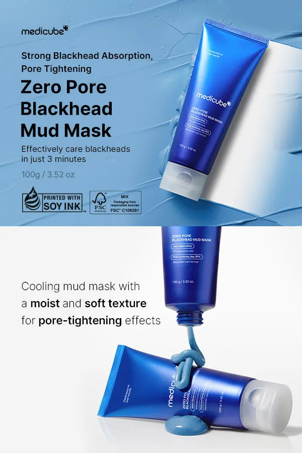 Medicube Zero Pore Blackhead Mud Mask – Mascarilla de Arcilla con AHA, BHA y PHA [prt-250]
