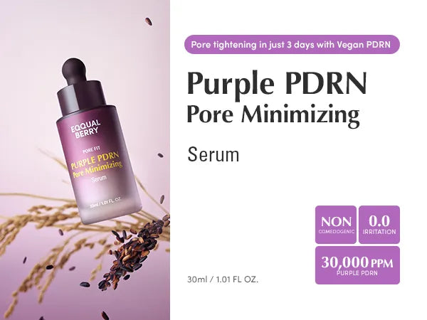 EQQUALBERRY Purple PDRN Pore Minimizing Serum – Sérum Minimizador de Poros con PDRN Morado [prt-246]