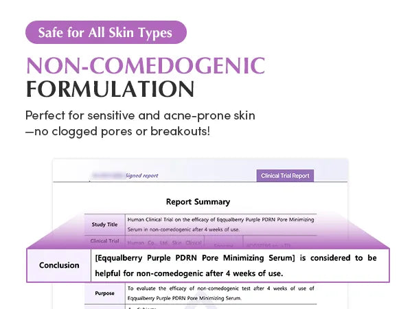 EQQUALBERRY Purple PDRN Pore Minimizing Serum – Sérum Minimizador de Poros con PDRN Morado [prt-246]