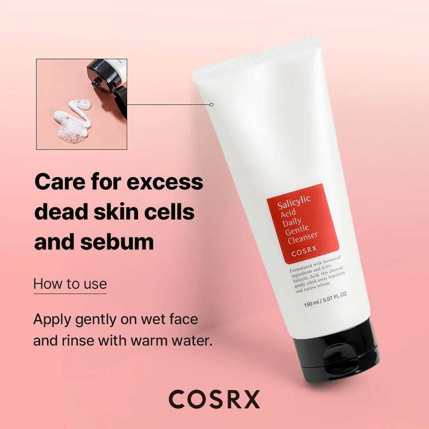 COSRX - Limpiador suave de uso diario con ácido salicílico (150ml)