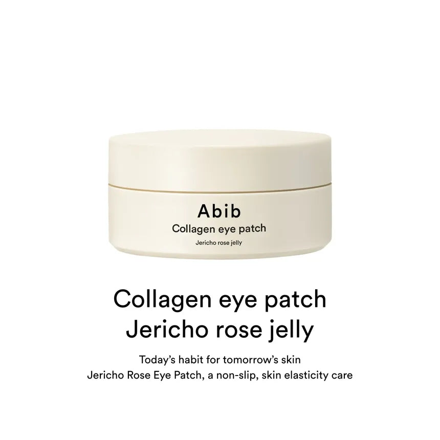 Abib - Collagen Eye Patch Jericho Rose Jelly [60 pcs] - Parches de hidrogel hidratantes y reafirmantes para ojos