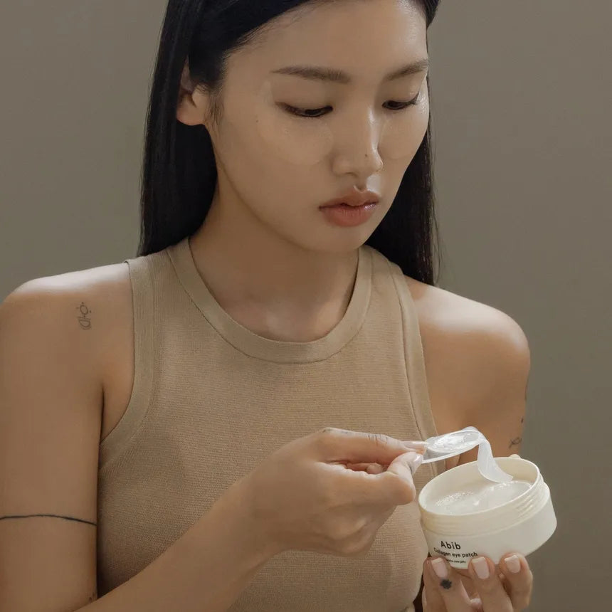 Abib - Collagen Eye Patch Jericho Rose Jelly [60 pcs] - Parches de hidrogel hidratantes y reafirmantes para ojos