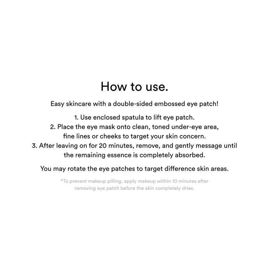 Abib - Collagen Eye Patch Jericho Rose Jelly [60 pcs] - Parches de hidrogel hidratantes y reafirmantes para ojos