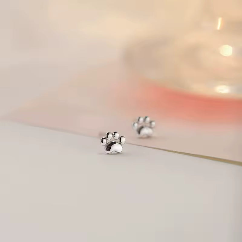 Aretes Huella de Gato (plata 925) [prt-232]