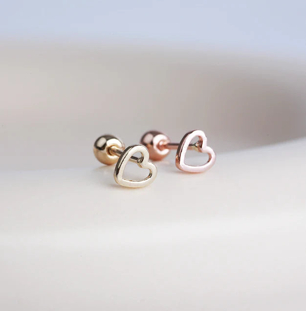 Aretes Corazón Alma (plata 925) [prt-109]