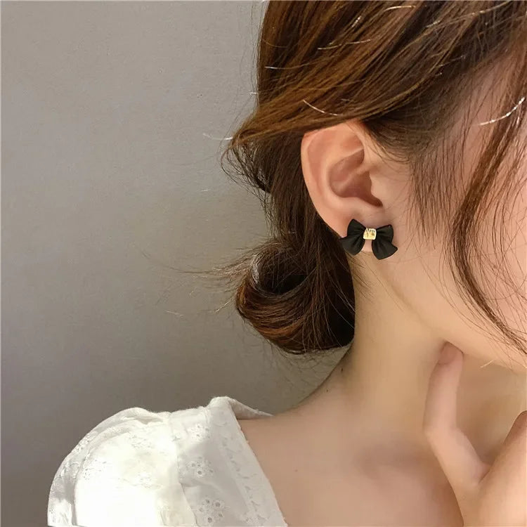 Aretes Moños Chic (plata 925) [prt-154]