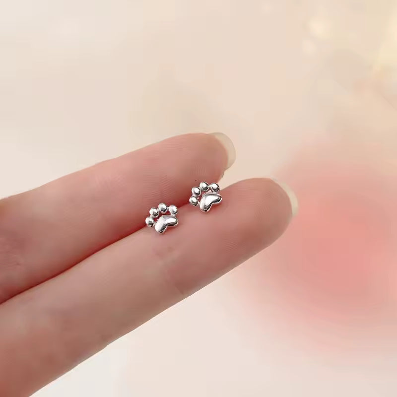 Aretes Huella de Gato (plata 925) [prt-232]