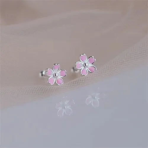Aretes Flor de Cerezo (plata 925) [prt-91]