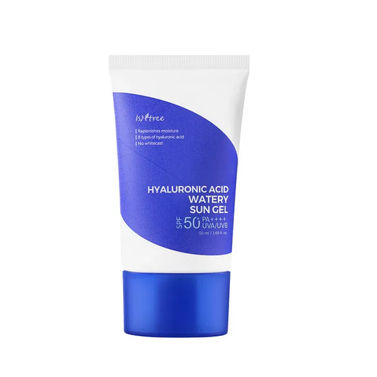 Isntree - Hyaluronic Acid Watery Sun Gel SPF50+ PA++++ (50ml) – Protector solar hidratante tipo gel