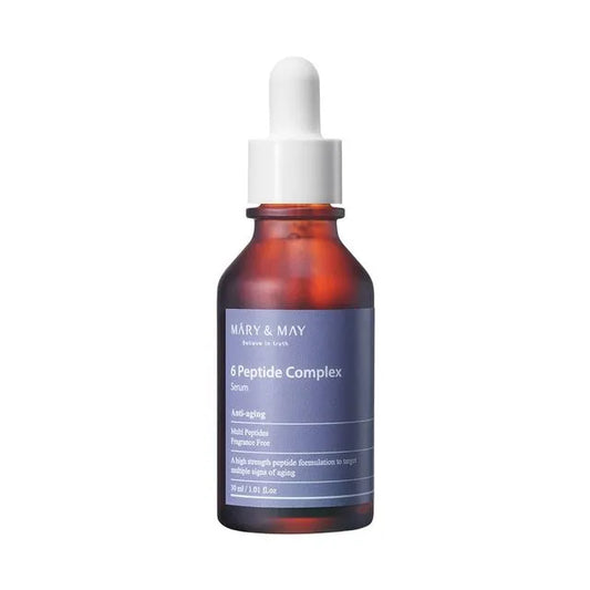 Mary&May – Sérum Facial 6 Peptide Complex | Firmeza, Hidratación y Anti-Edad