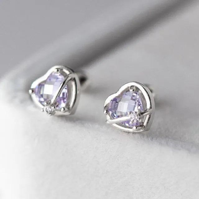 Aretes Corazón Sweetheart Glow (plata 925) [prt-84]