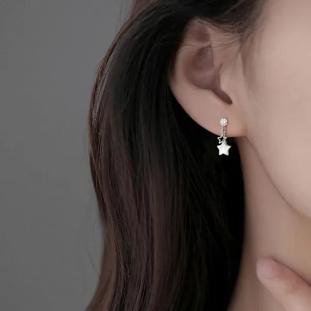 Aretes Brillo Estrellado (plata 925) [prt-87]