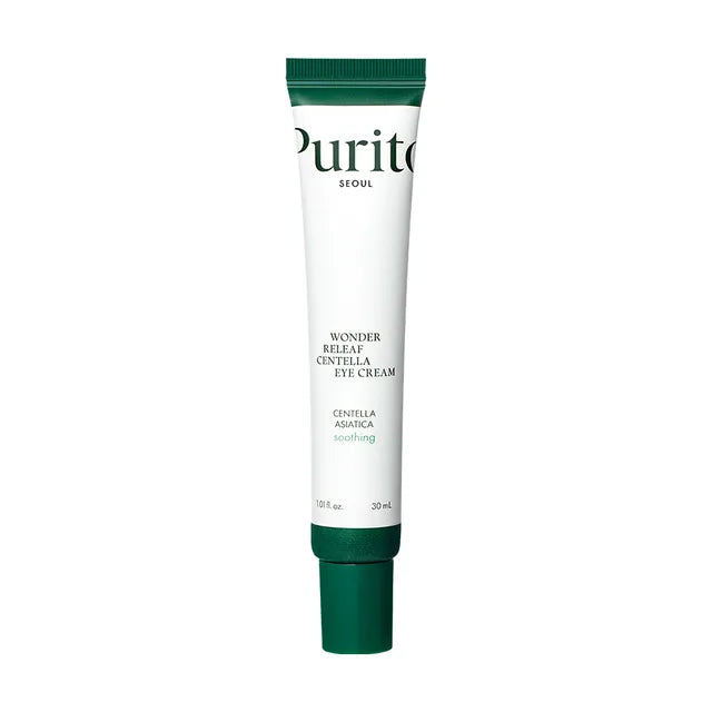 Purito SEOUL - Wonder Releaf Centella Eye Cream (30ml) – Contorno de ojos calmante con péptidos e hidratación profunda